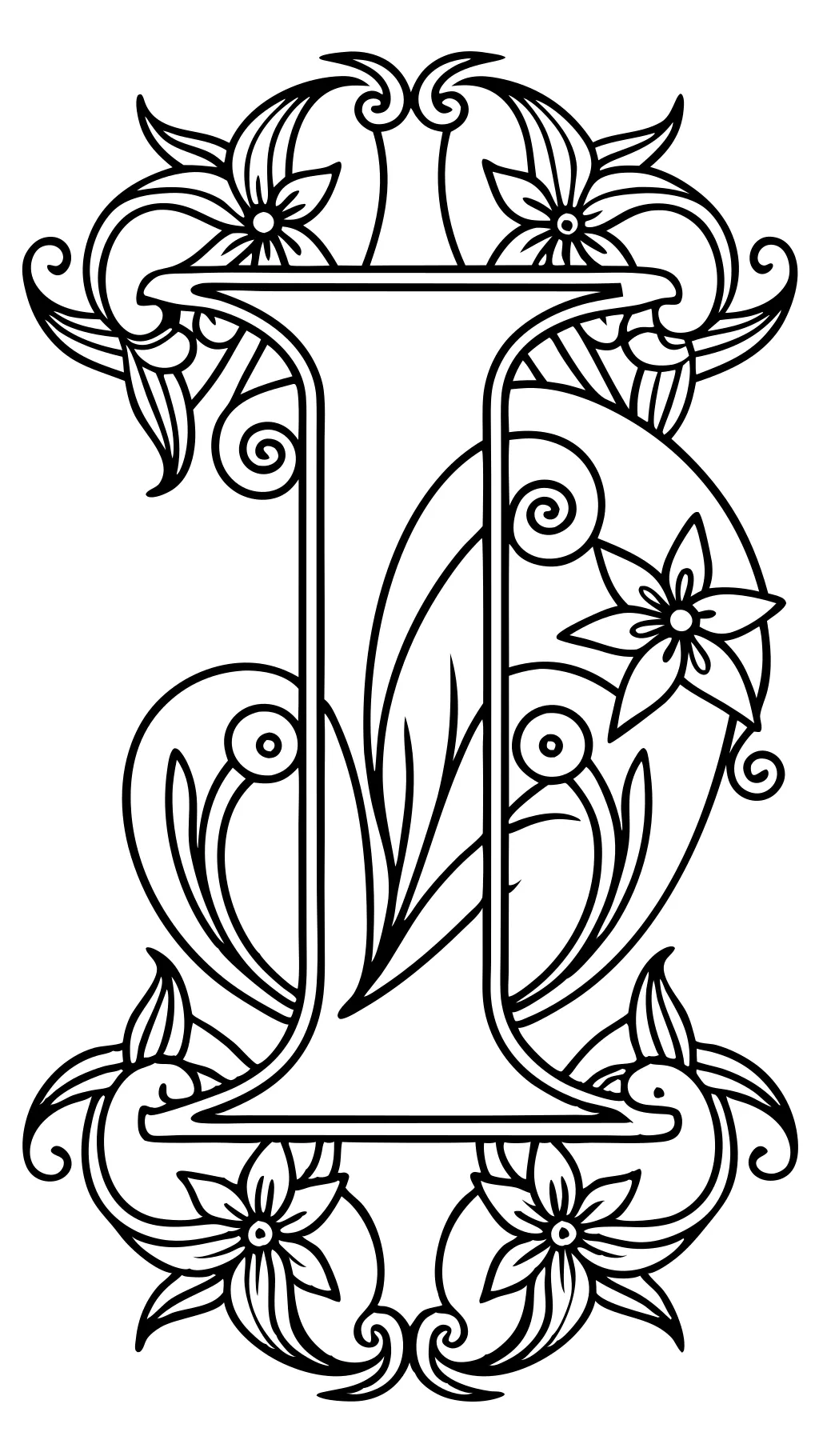 adult coloring pages letters